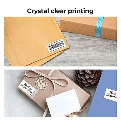 MUNBYN RealWriter 941B Bluetooth Printer & Rectangle Labels Pet Packaging Starter Kit