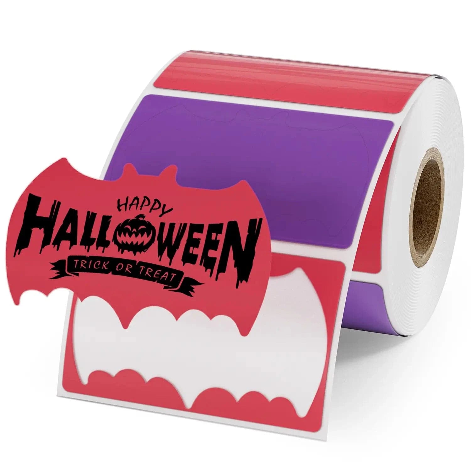 MUNBYN Bat Shaped Thermal Labels for Halloween