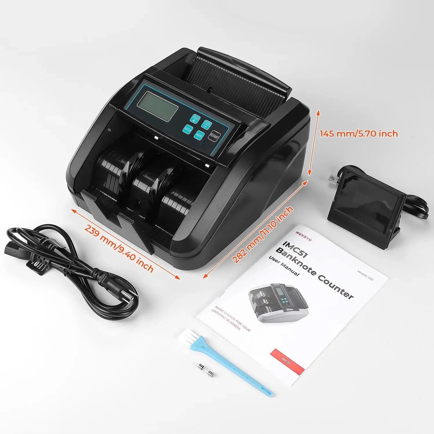 MUNBYN Money Counter Machine with LCD Display - IMC51