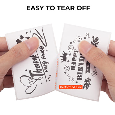 White 3x2-inch generic label paper from MUNBYN for label printers, showing neatly aligned blank labels on a sheet.