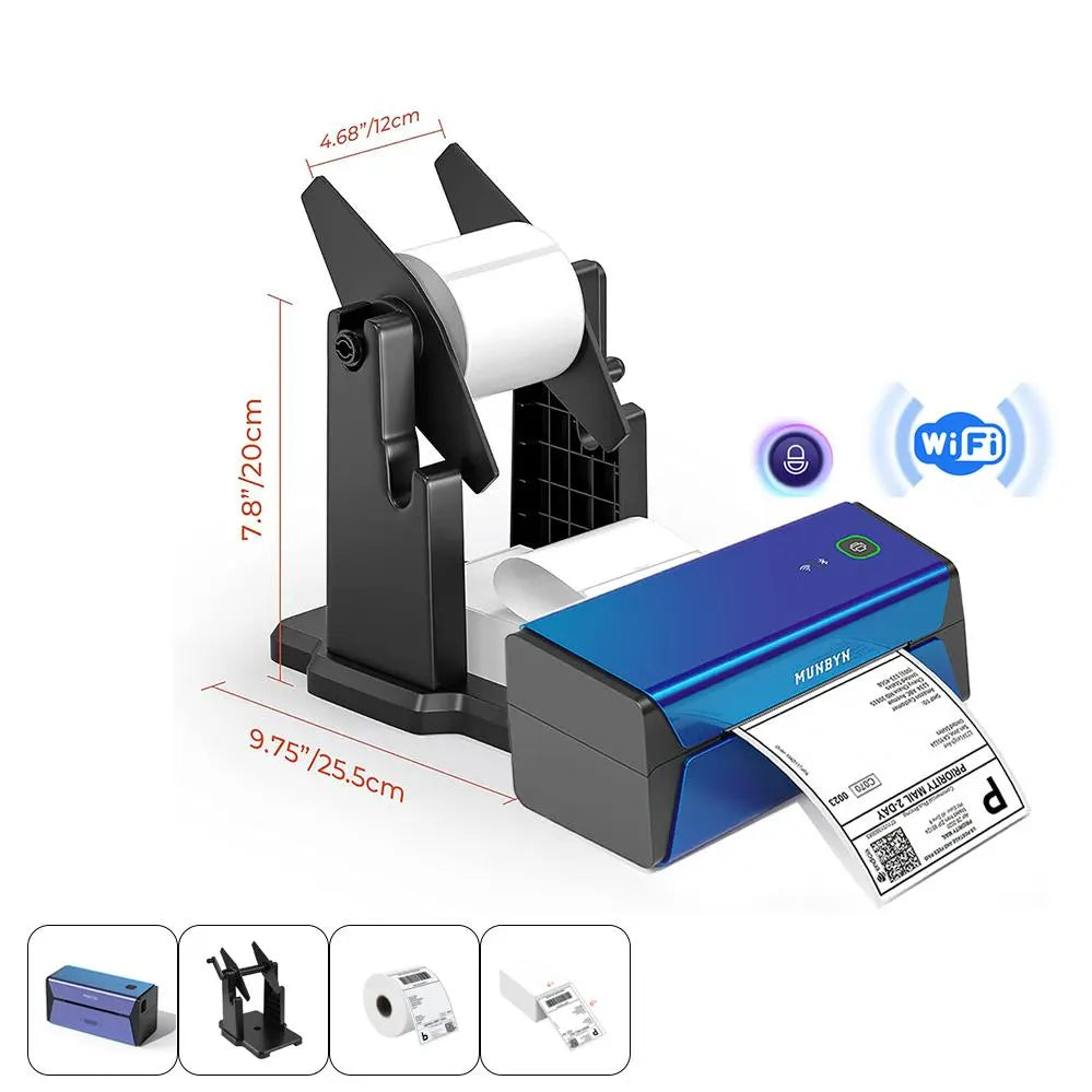 MUNBYN Wireless Thermal Label Printer AirPrint Supported - RealWriter 401