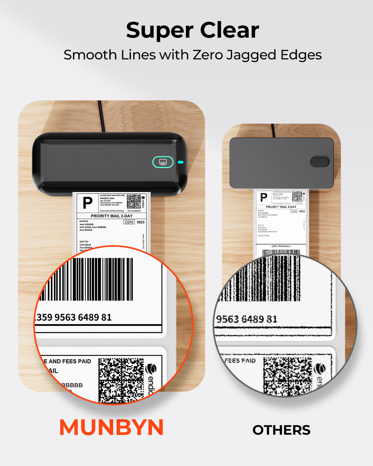 MUNBYN RealWriter 402B Bluetooth Thermal Label Printer