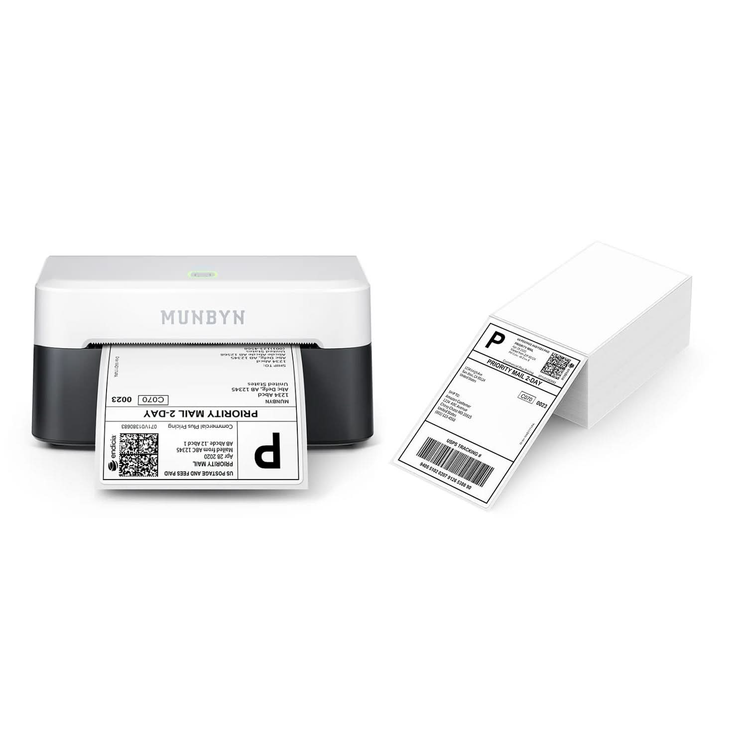 MUNBYN RW403B Bluetooth Thermal Label Printer