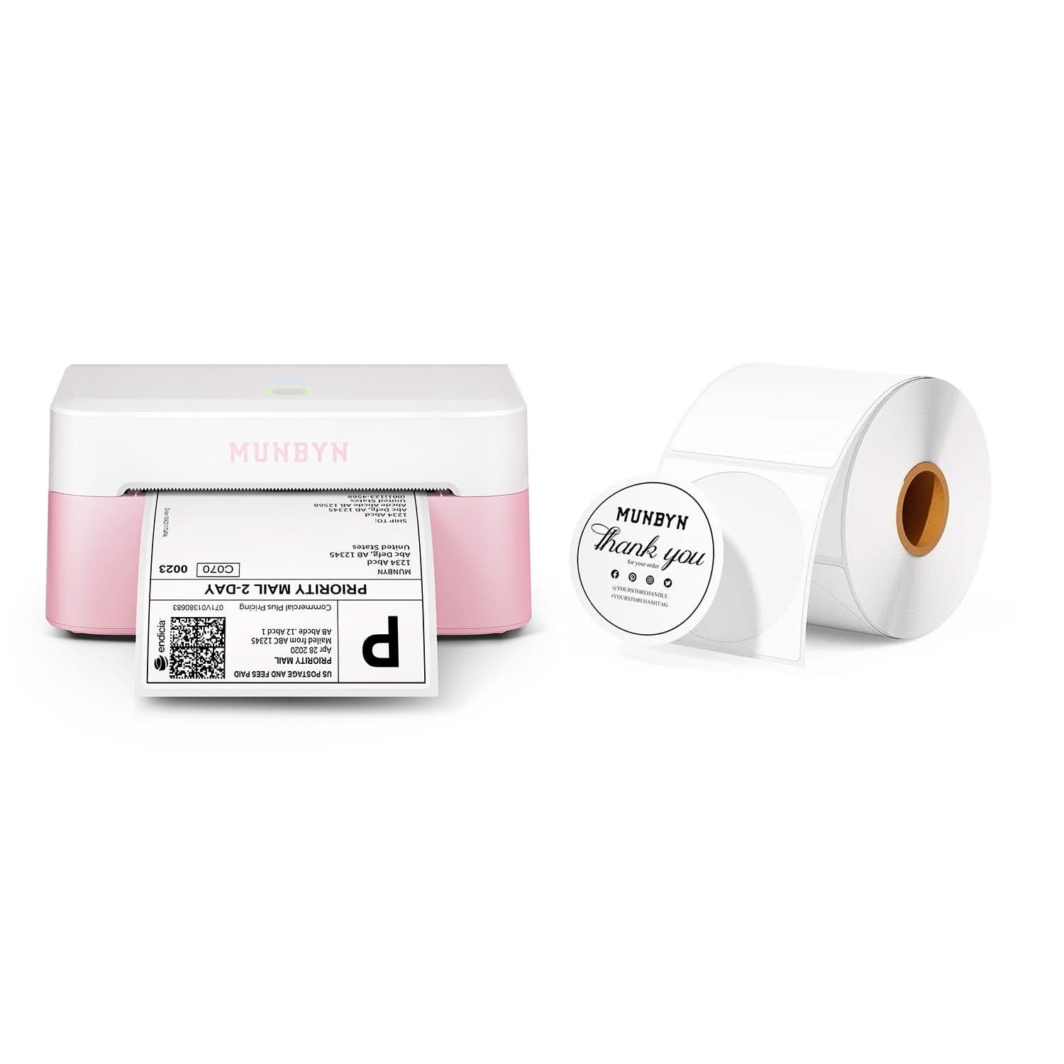 MUNBYN RW403B Bluetooth Thermal Label Printer