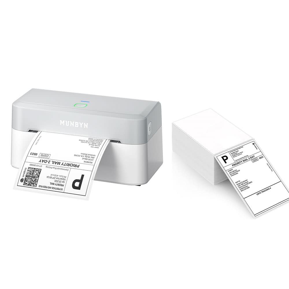 MUNBYN RealWriter 403B Bluetooth Thermal Label Printer Starter Kits