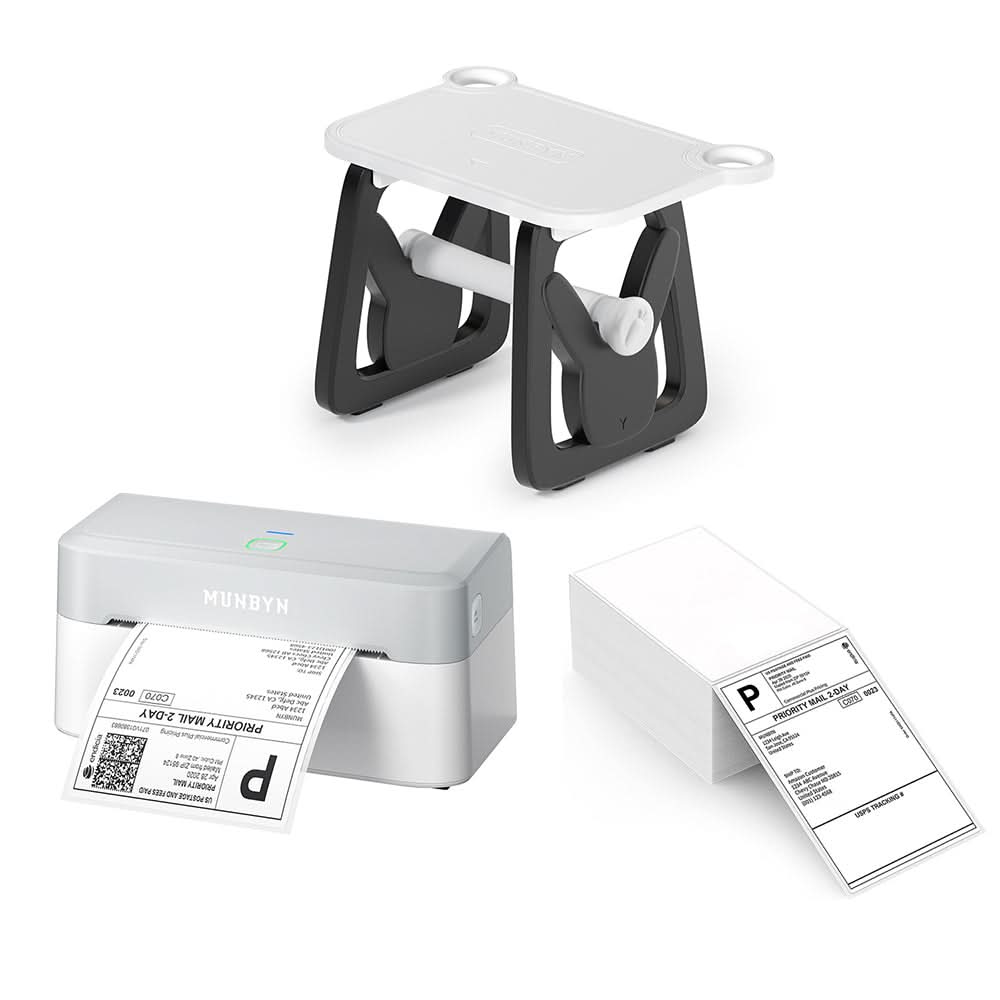 MUNBYN RealWriter 403B Bluetooth Thermal Label Printer Starter Kits