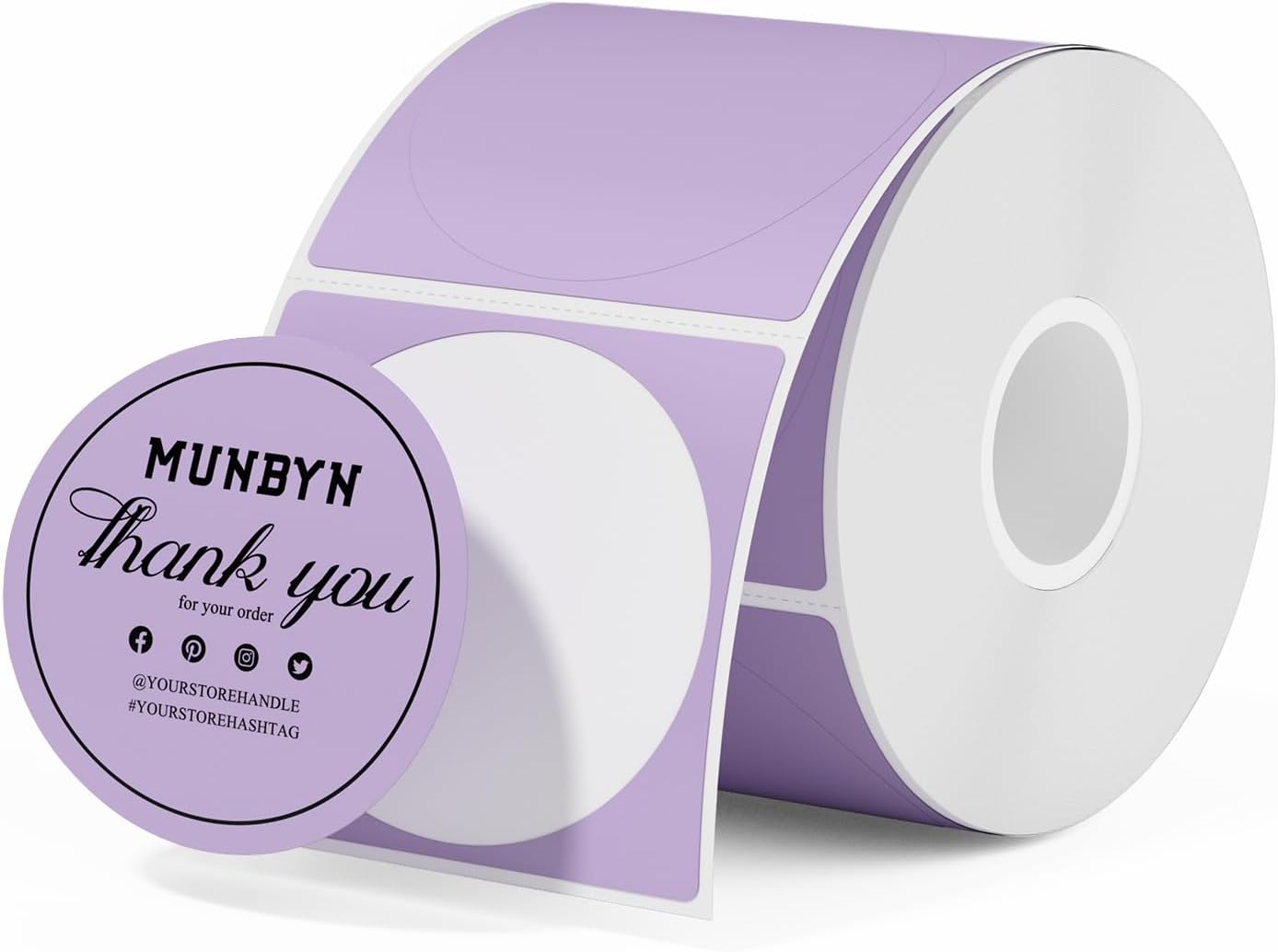 Munbyn Lettering MUNBYN® Round Sticker Labels – MUNBYN