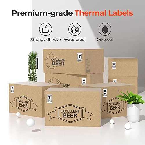MUNBYN Supplement Packaging Label Kit | Custom Health & Wellness Supply Pack