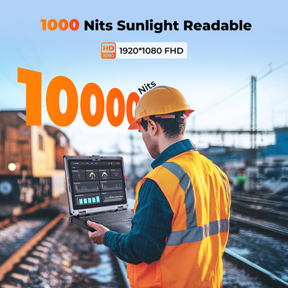 MUNBYN IRX16 Windows 11 Pro 15.6" Wi-Fi 6 1000nit Rugged Windows Tablet