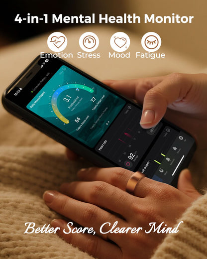 MUNBYN Smart Ring with Sleep and Health Tracking