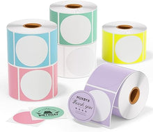 MUNBYN Circle Direct Thermal Sticker Labels