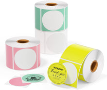 MUNBYN Circle Direct Thermal Sticker Labels