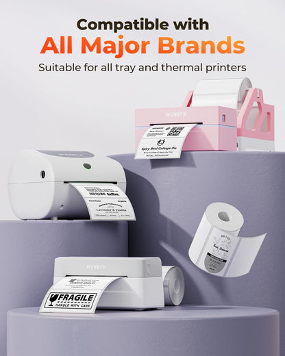Munbyn 4"x2" Generic Rectangle Series Thermal Labels (500/Roll)
