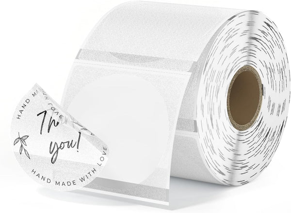 MUNBYN 2" Glitter Thermal Labels for Logo and Packaging Stickers