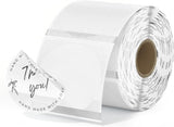 Two-inch gold label printer paper sheets from MUNBYN, showcasing shiny gold labels ready for printing and branding.