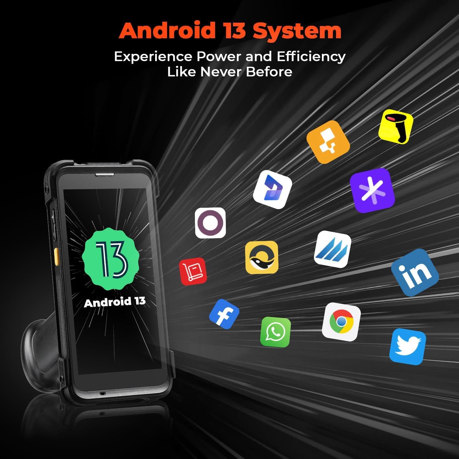 IPDA101P-LR Barcode Scanner - MUNBYN