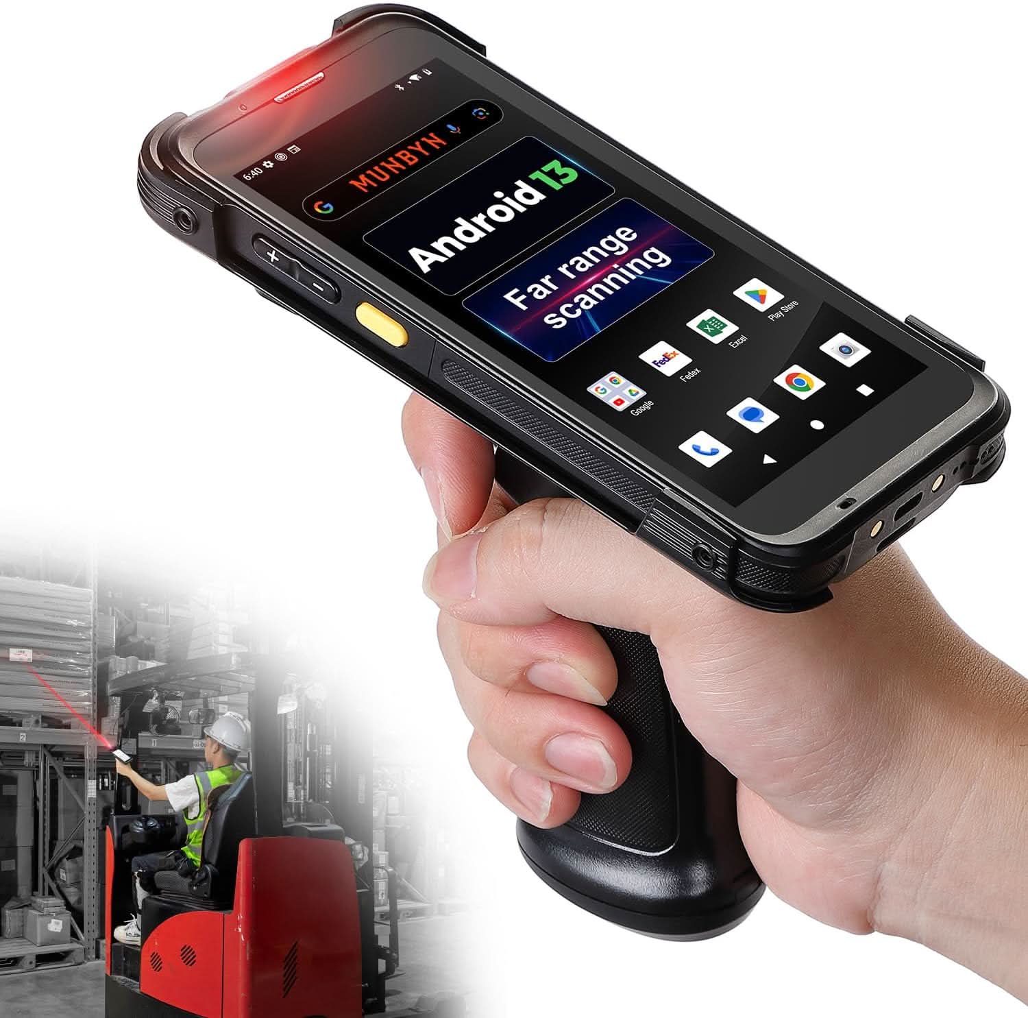 IPDA101P-LR Barcode Scanner - MUNBYN