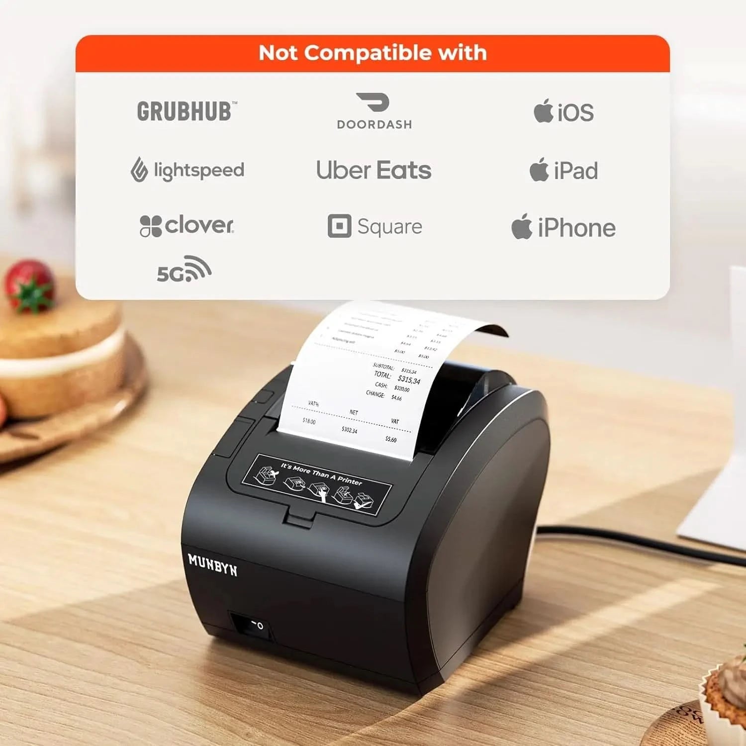 MUNBYN P047 WiFi Receipt Printer