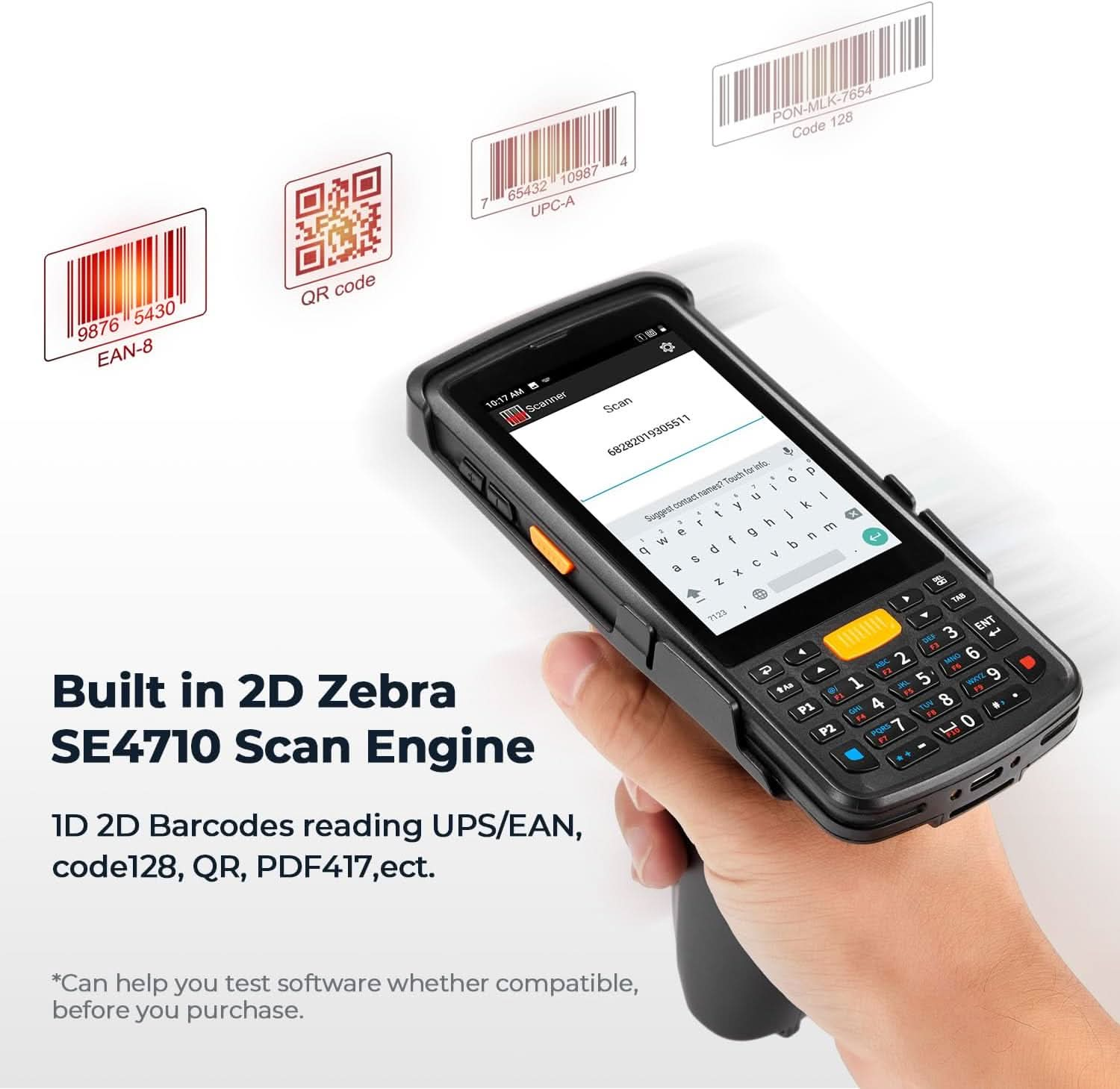 MUNBYN 2024 New Android Barcode Scanner with Pistol