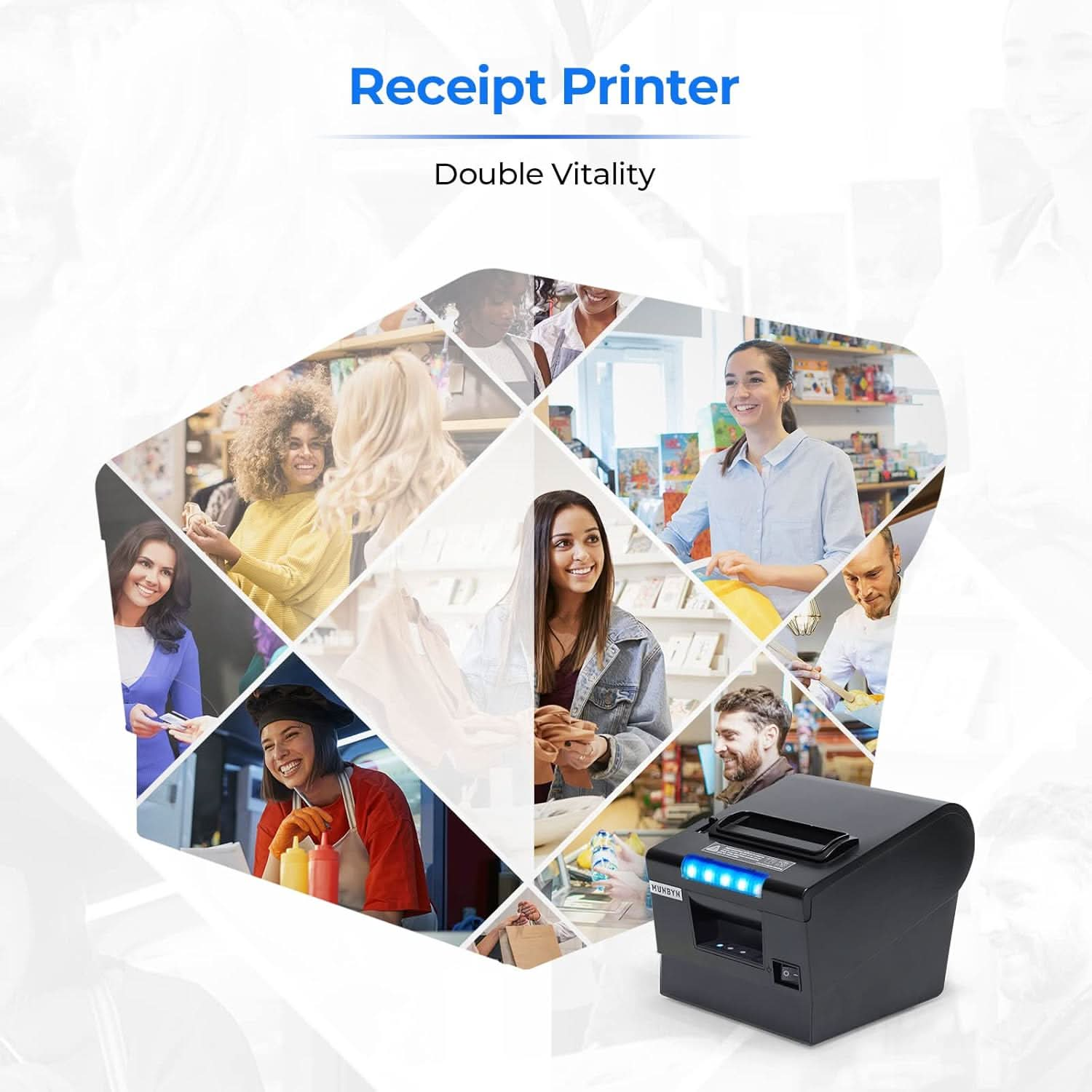 MUNBYN Direct Thermal Receipt Printer P068