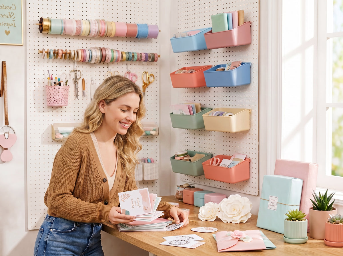 Crafting supplies and labels