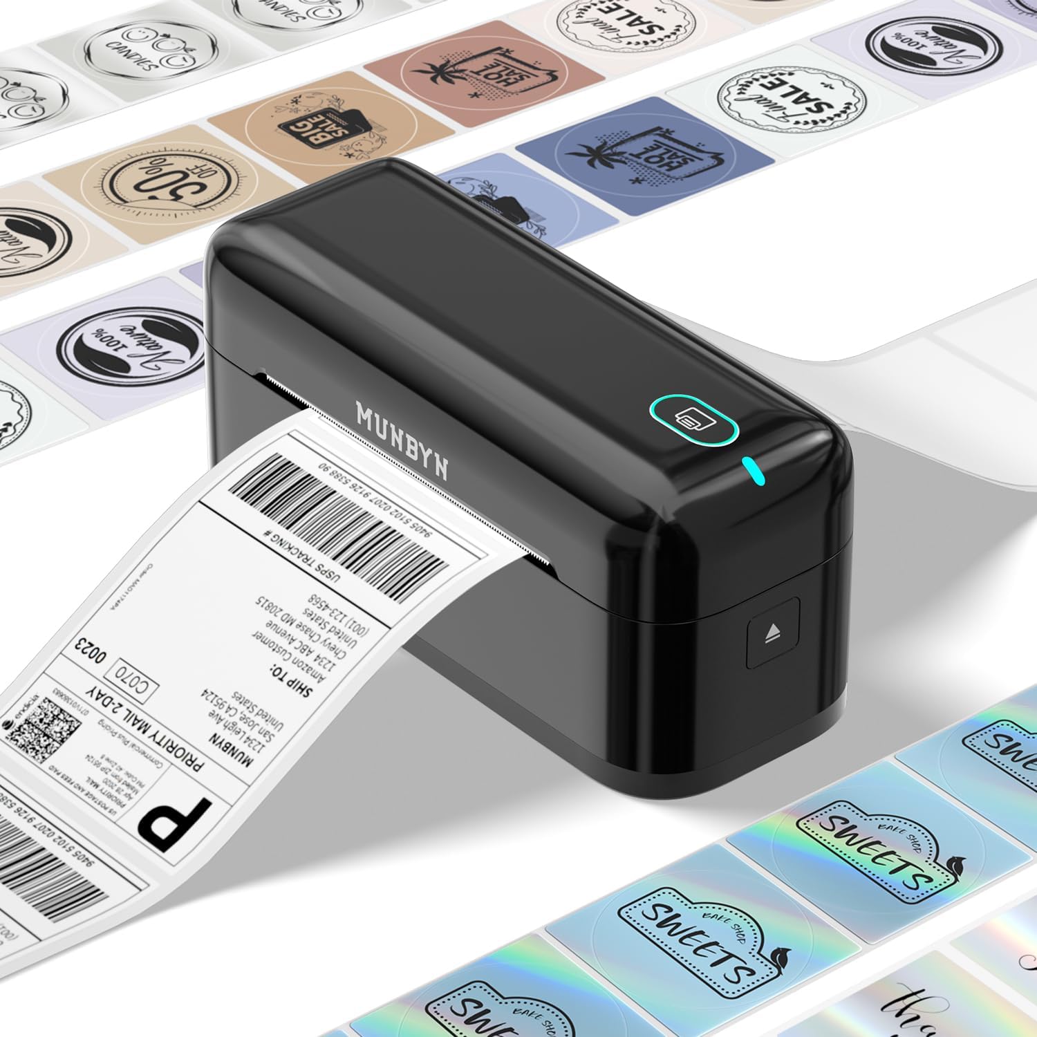 MUNBYN RealWriter 402B Bluetooth Thermal Label Printer