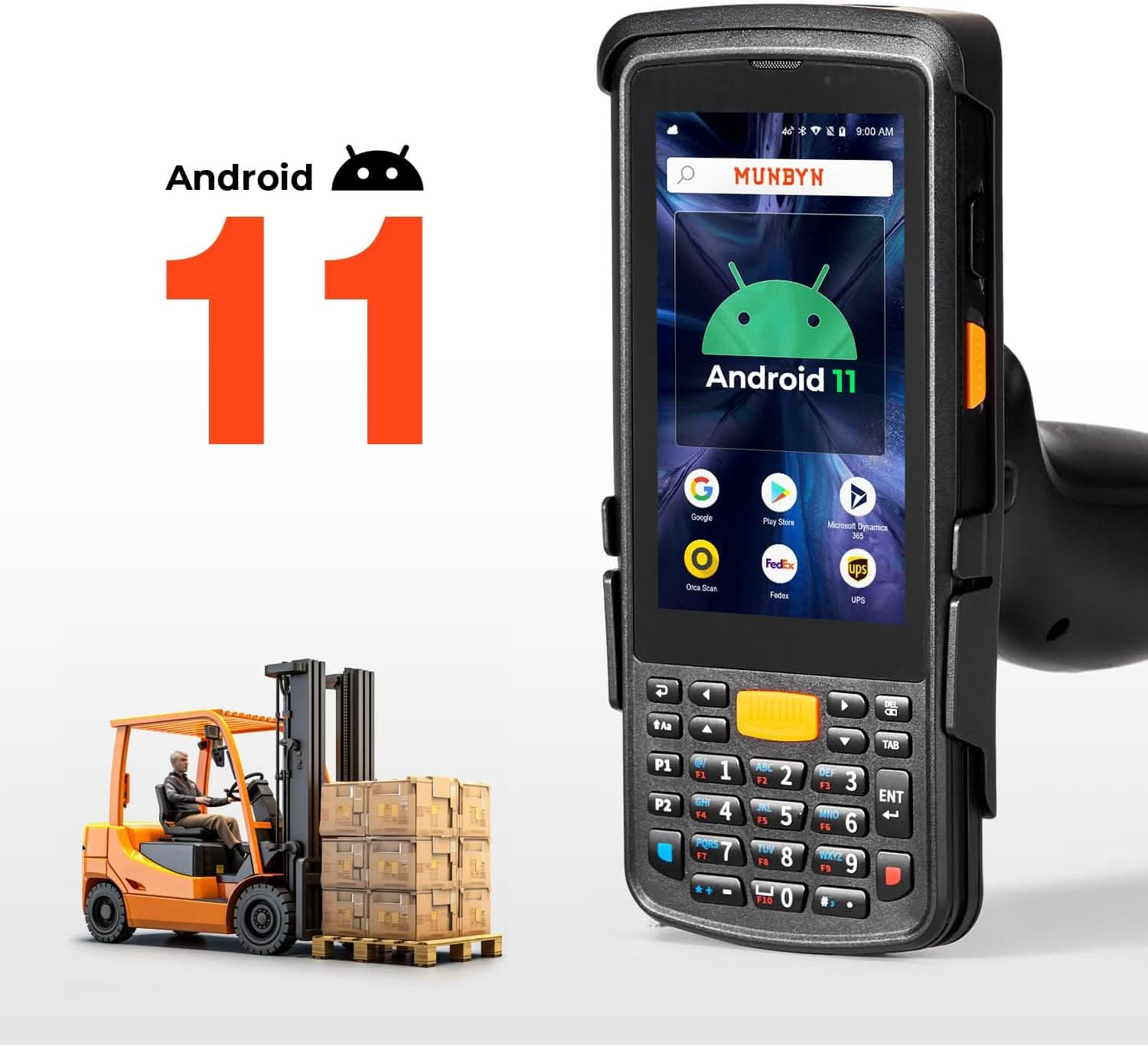 MUNBYN 2024 New Android Barcode Scanner with Pistol