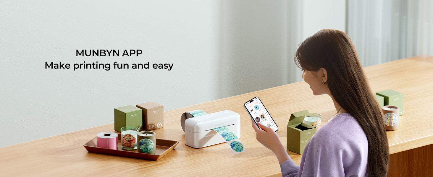 MUNBYN APP making printing more easy