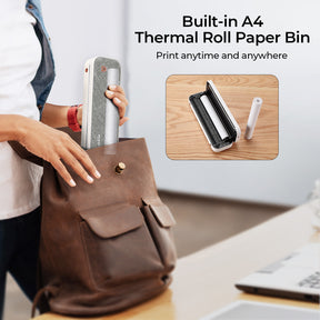 MUNBYN thermal paper rolls are designed for A4 thermal printers and seamlessly fit in printer paper bin.