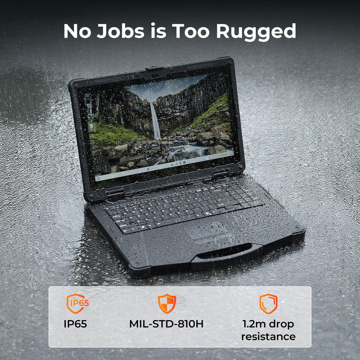 MUNBYN IRX16 Windows 11 Pro 15.6" Wi-Fi 6 1000nit Rugged Windows Tablet