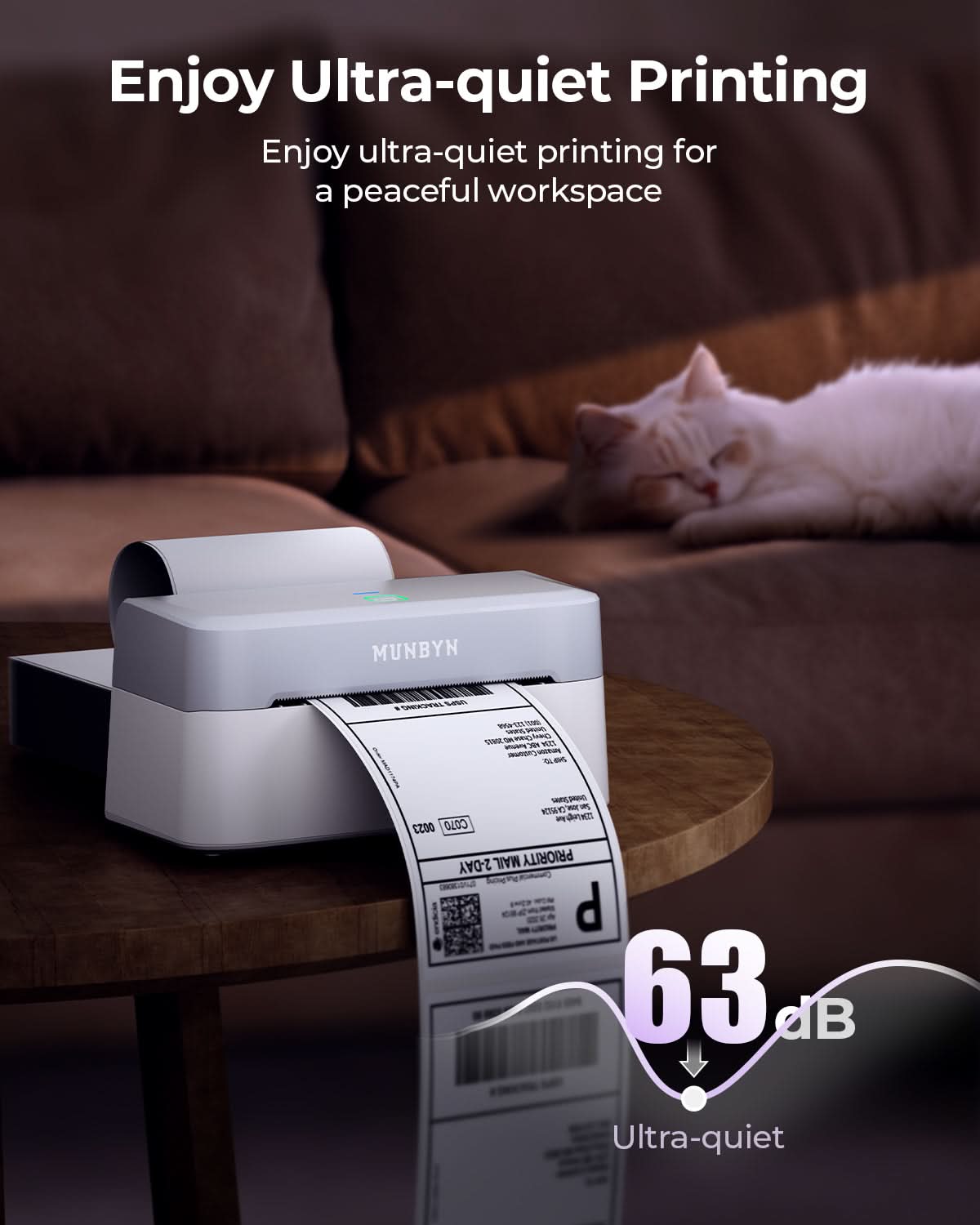 MUNBYN RealWriter 403B Bluetooth Thermal Label Printer Starter Kits