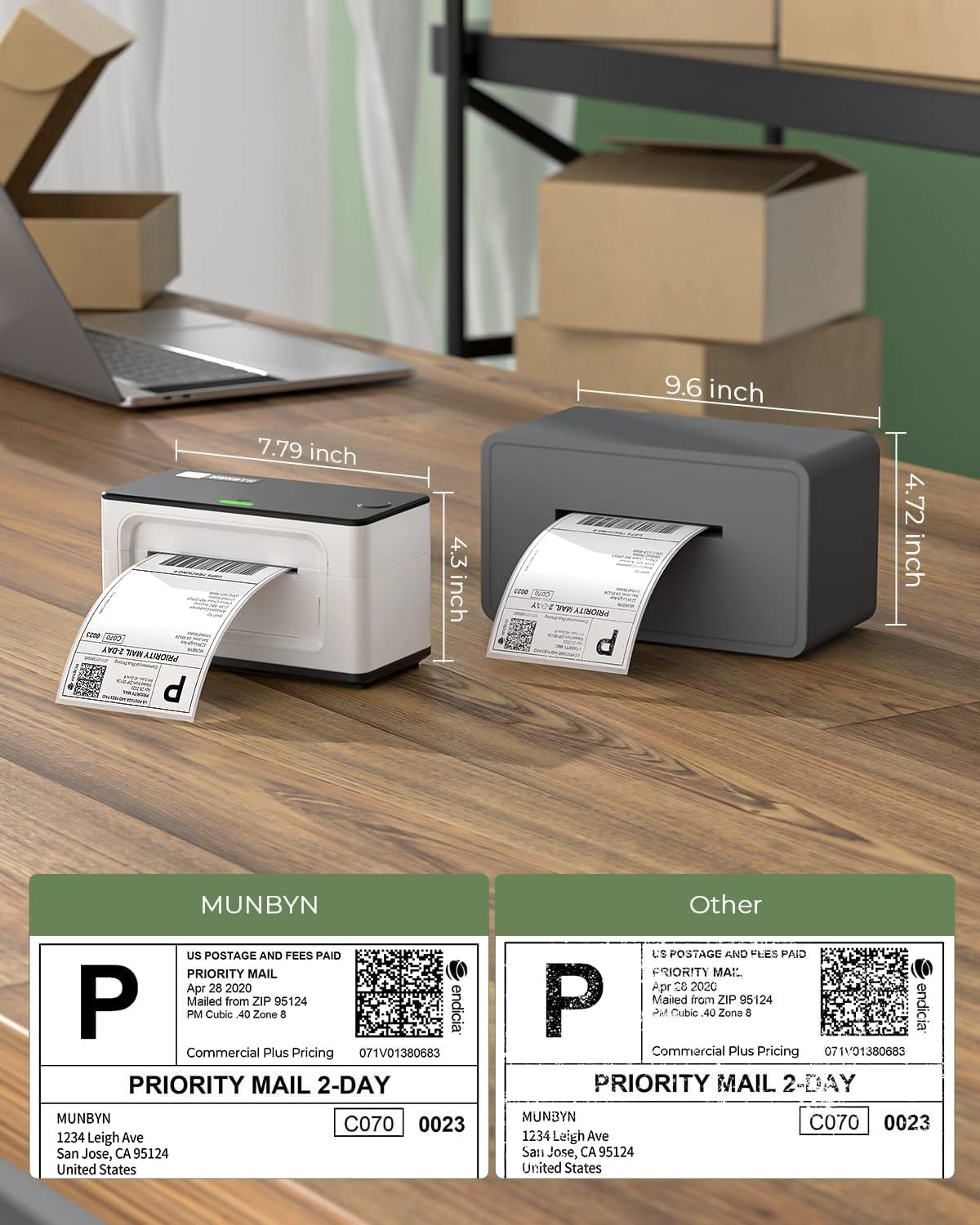 その他 MUNBYN Bluetooth Thermal Label Printer MUNBYN® Bluetooth Thermal Label Printer ITPP941B