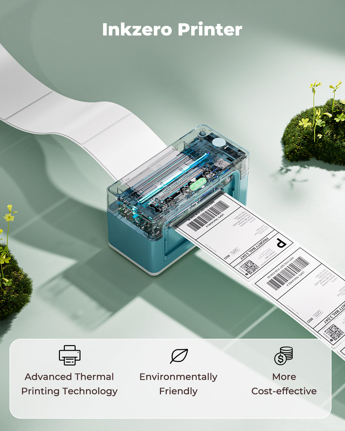 MUNBYN RealWriter 941BP Bluetooth Thermal Label Printer 300DPI