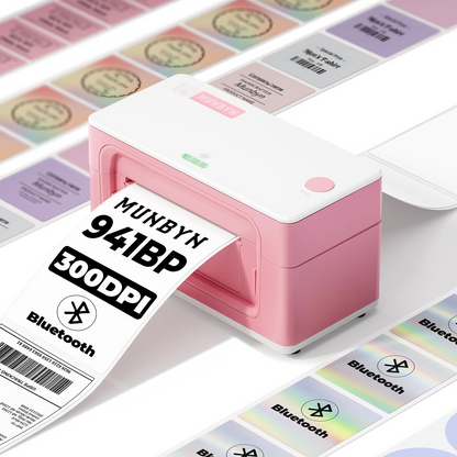 MUNBYN RealWriter 941BP Bluetooth Thermal Label Printer 300DPI