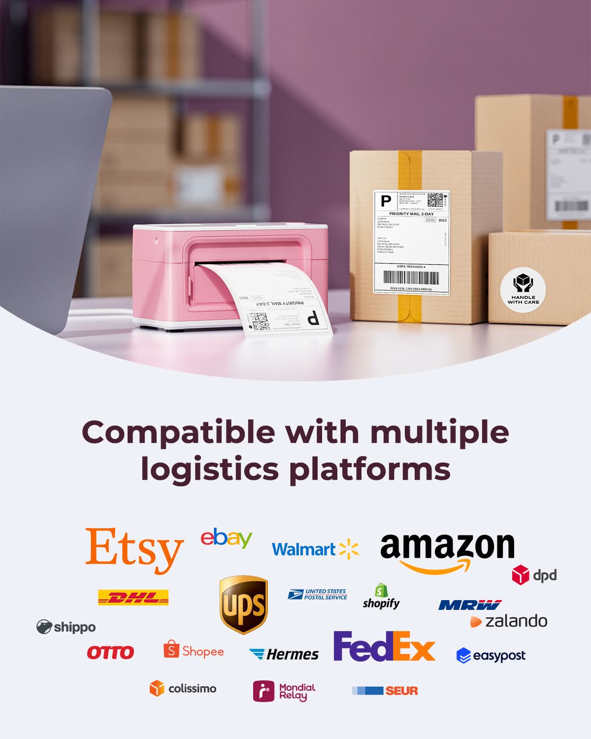 MUNBYN RealWriter 941BP wireless thermal label printer