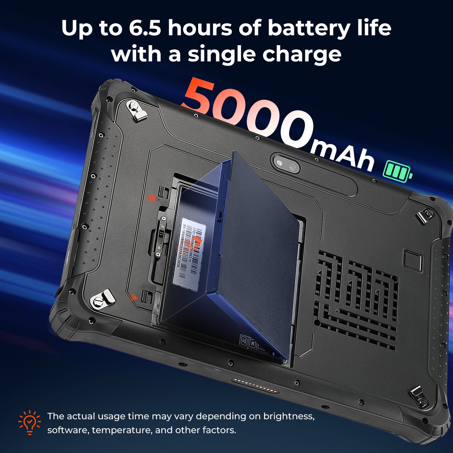 MUNBYN IRT12 Windows 11 Pro Wi-Fi 6 1000nit Rugged Windows Tablet