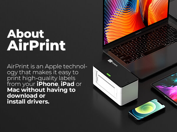 Hassle-free printing directly from your Apple mobile devices or MacBook.