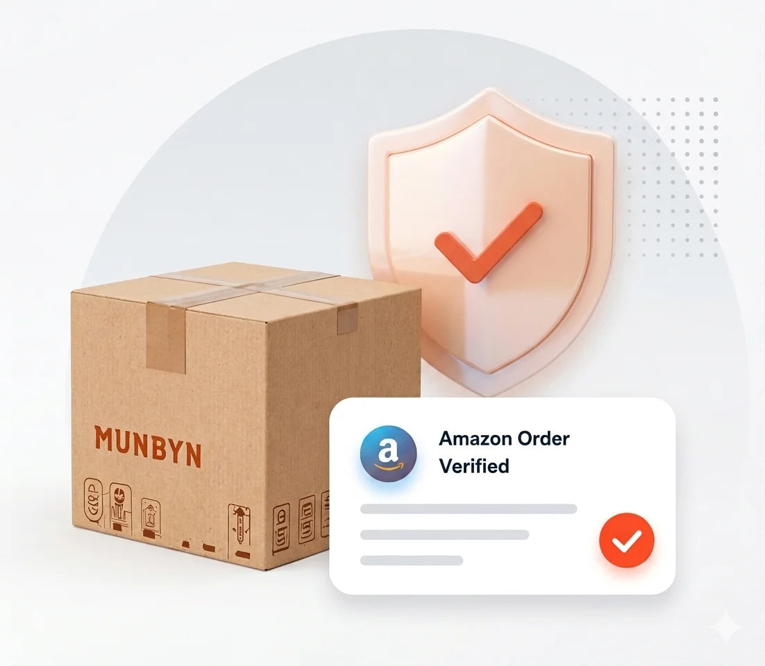Verify your Amazon order with MUNBYN to earn reward points and unlock VIP benefits. 