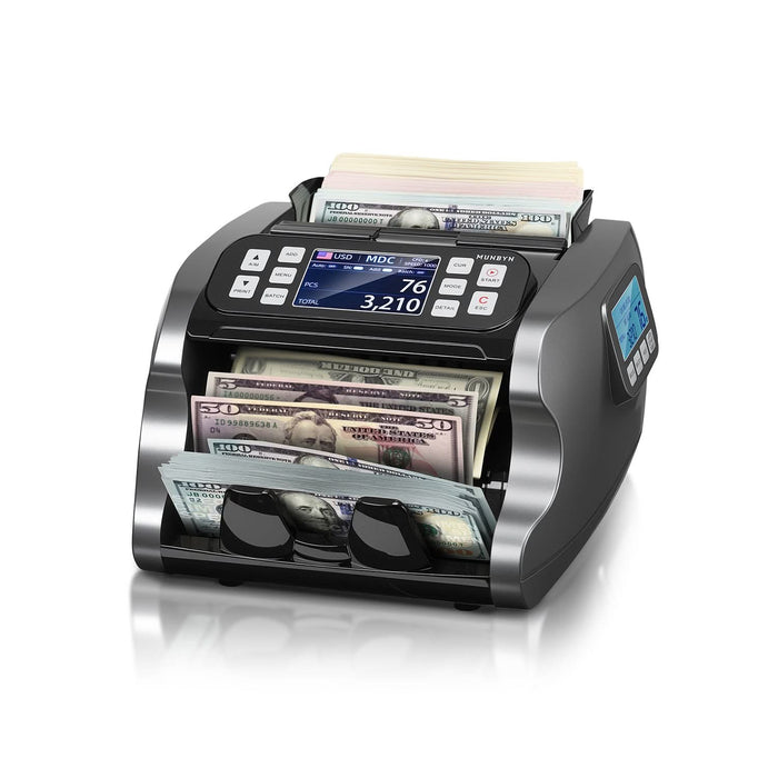 MUNBYN IMC22 Mixed Denomination Money Counter with Dual Display