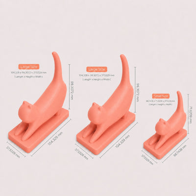 MUNBYN Cat Shaped 3D Printed Thermal Printer Paper Roll Holder 3 Pack
