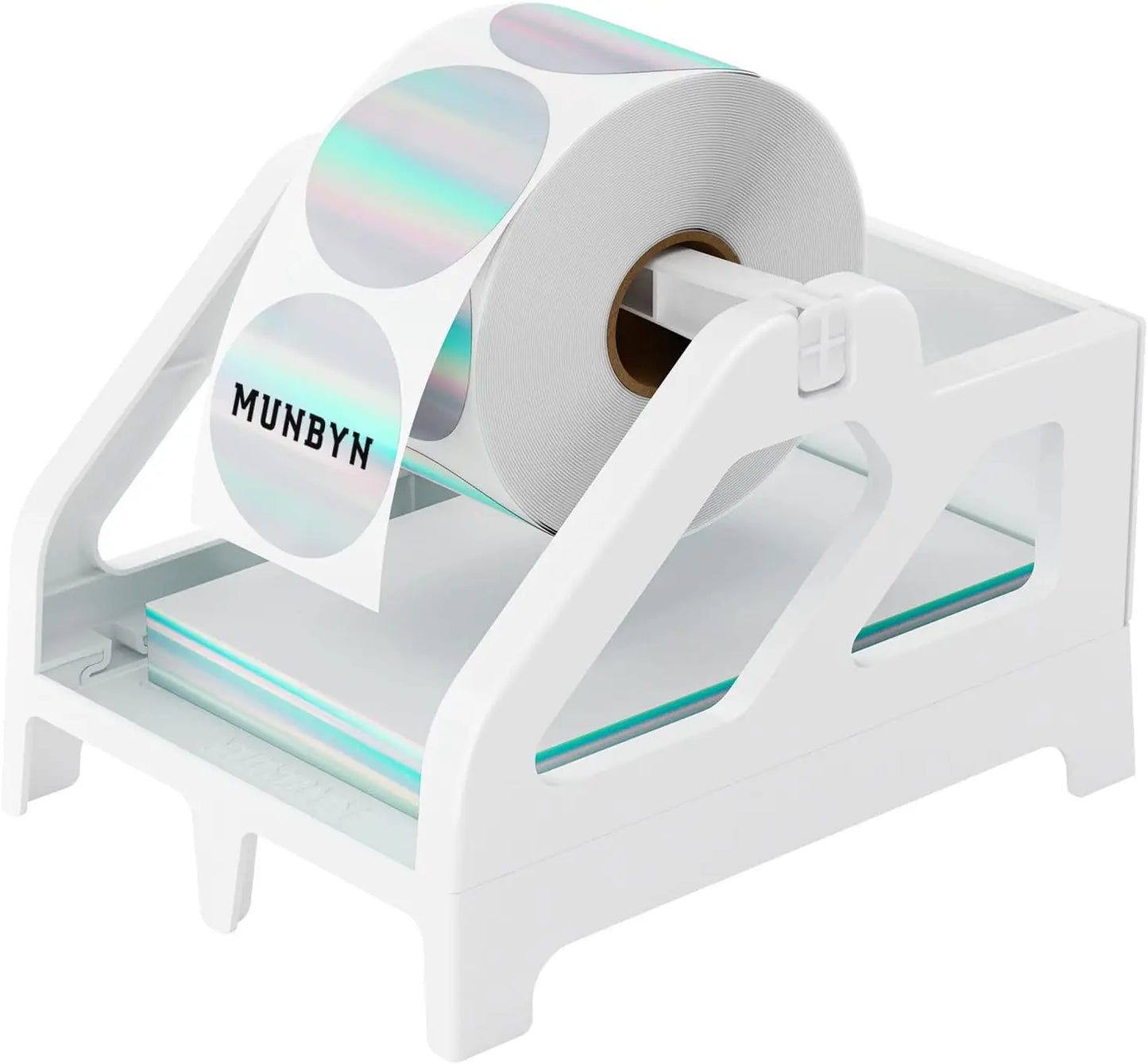 MUNBYN 2 in 1 Fan-Fold Stack and Roll Labels Holder