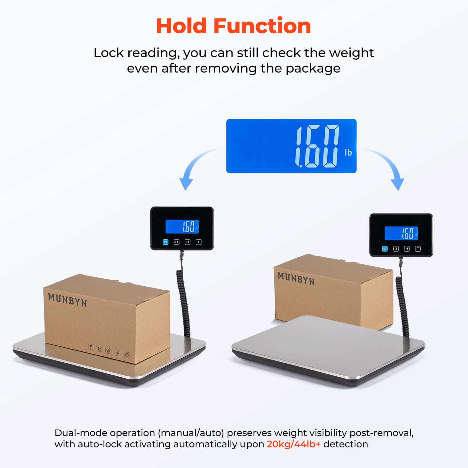 IPS03 440lb Digital Shipping Scale for Heavy | MUNBYN