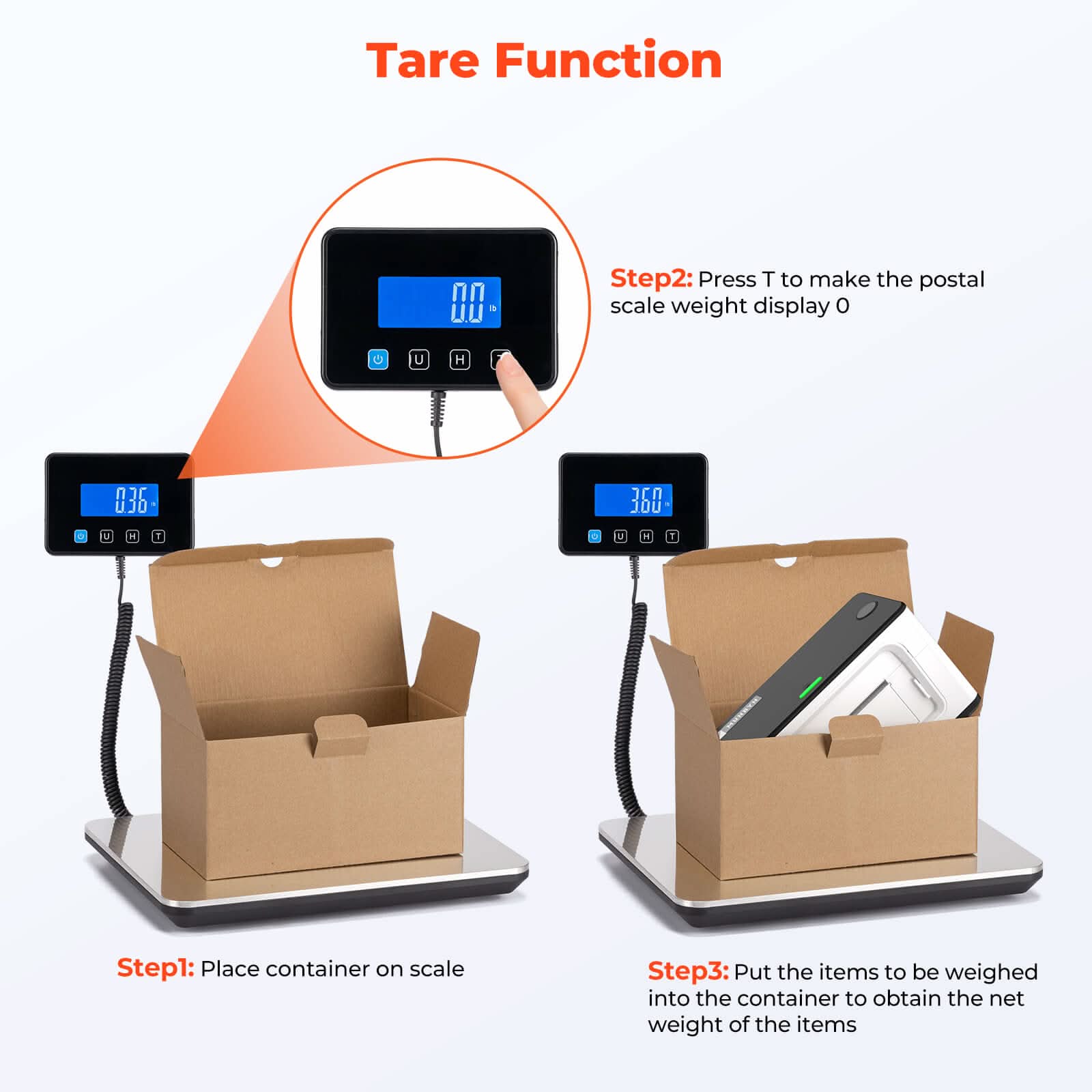 IPS03 440lb Digital Shipping Scale for Heavy | MUNBYN