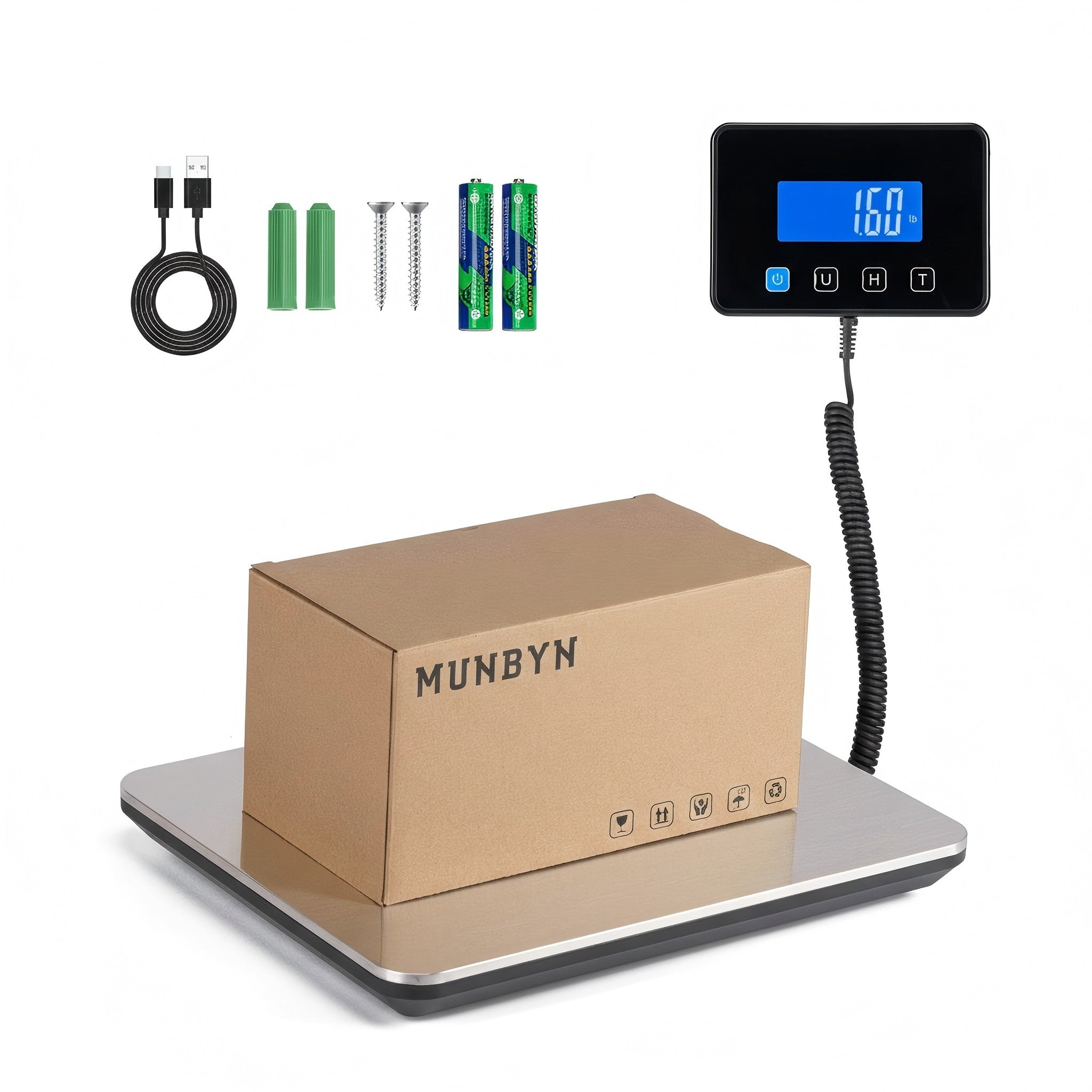 IPS03 440lb Digital Shipping Scale for Heavy | MUNBYN