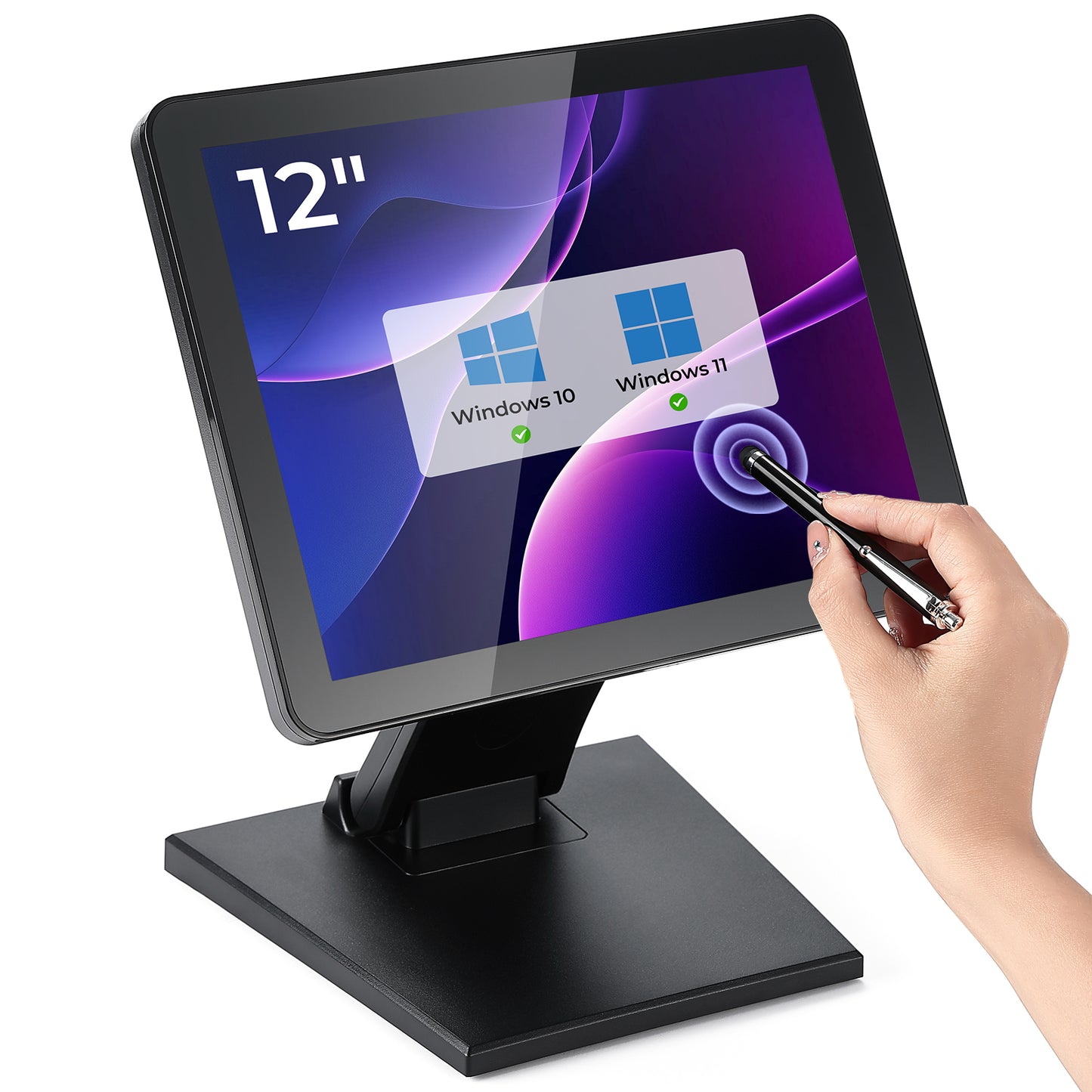 MUNBYN IPTS004 12-inch LED POS Touchscreen Monitor