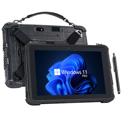 MUNBYN IRT08 Windows Scanner Tablet with touchscreen display, designed for inventory and data collection tasks.