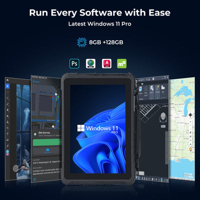 MUNBYN IRT08 Rugged Tablet for Field and Warehouse Work