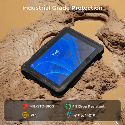 MUNBYN IRT08 Rugged Tablet for Field and Warehouse Work