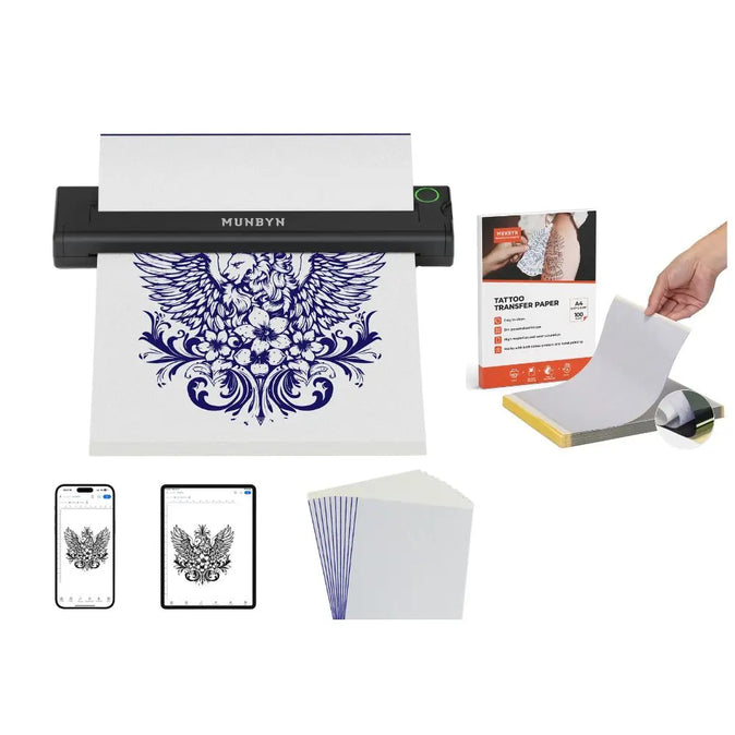 MUNBYN ITP05 Portable Bluetooth Tattoo Stencil Printer