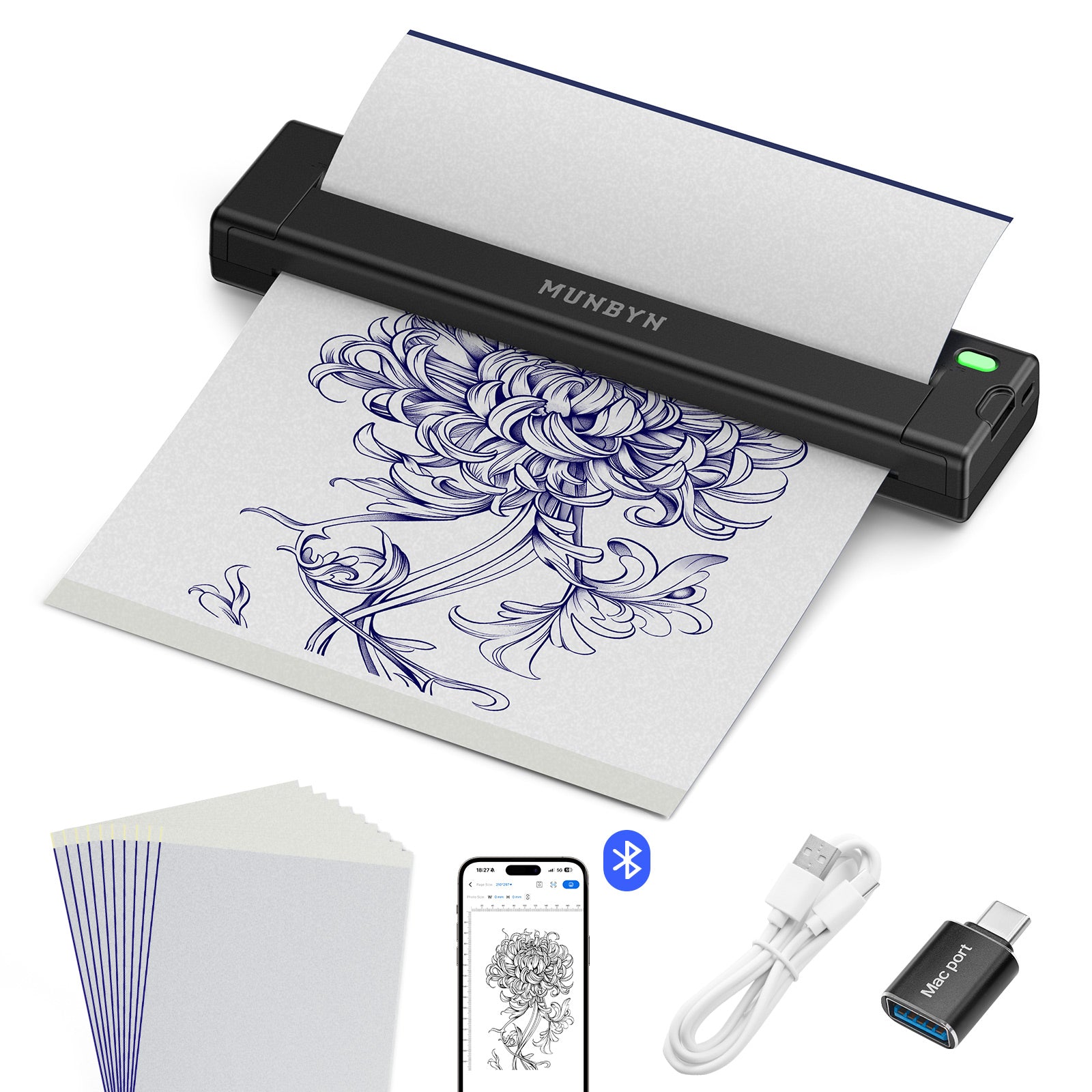 MUNBYN A4 Portable Inkless Printers